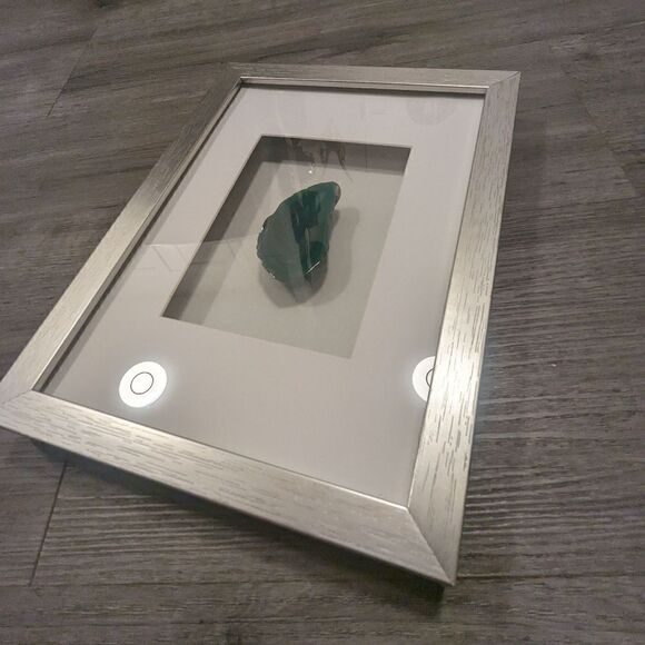 Dyed Blue Geode Slide Shadowbox Framed Art - Picture 2 of 9